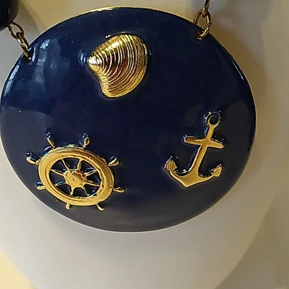 Lot of two Blue and white costume neckless - Picture 2 of 10